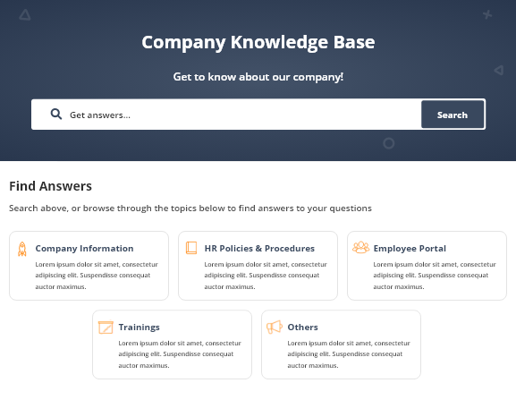 Company Knowledge Base Template